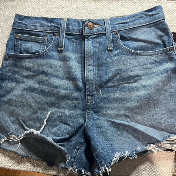 MADEWELL the perfect jean short blue size 27 - Picture 2 of 8